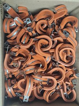 44lc43h12wc Boeing 150 Cushion Loop Clamps Locking Aerospace Anti-vibration 3/4 Inch Ribbed