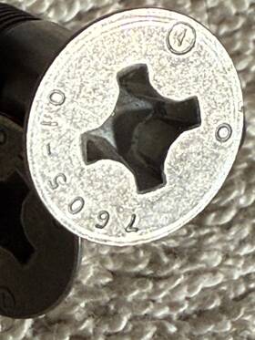 7605-10-4-0 Boeing Titanium Phillips Flush Head Screw 7605-10-4 5/16-24 X .75 Inch Nas