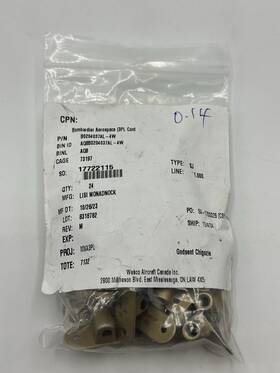 B0204037al-4w Bombardier Lot Of 24 Aerospace 90 2 Lug Stand Off Nut Part No