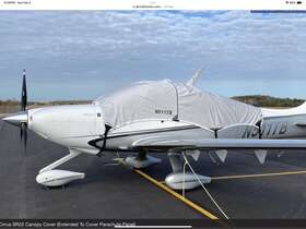 G2-g6 Bruce S Custom Aircraft Covers Sr22 Canopy Cover And Plugs For Cirrus Used Great Cond