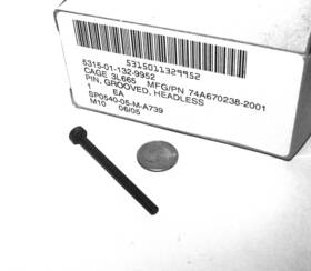 74a670238-2001 C E Machine Co. Inc. / Us Military F/a-18 A D E/f G 74a670238-2 Nos Flat Head Straight Pin 2.056 Inch L .154 .313