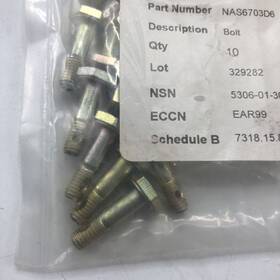 Nas6703d6 California Screw 10 Safety Bolt 10-32 47/64 Inch Long Pack Of