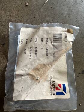 0310196-12 Cessna 172 Rh Rudder Return Spring P/n