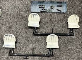 0310453 Cessna 172 Rudder Pedal Assy With Shaft Bearings Springs As Removed 1958 C172