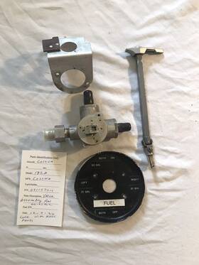 0311070-1 Cessna Fuel Selector Valve Assembly P/n With Shaft And Handle Inch Core