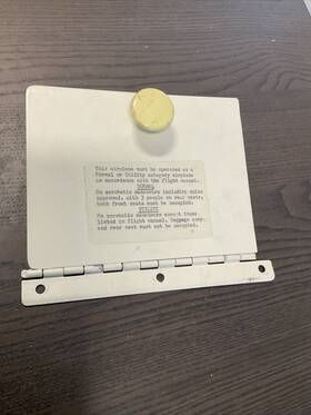 0311581-1 Cessna 195 190 Circuit Breaker Door Assy P/n