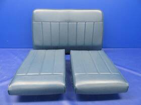 1225-11 Cessna 0411735 140 Seat Back And Bottoms P/ns Blue Vinyl