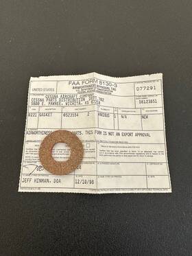 0523554-2 Cessna Aircraft Gasket P/n New Surplus St