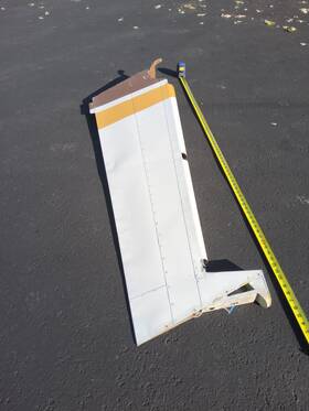 0531006-66 Cessna 1965 172g Main Rudder Assembly P/n