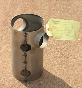 0550176-3 Cessna Yellow Tagged Lh Muffler Shroud 172b-h Pn -37