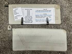 0700122-12 Cessna 172 Sun Visor Assy Lh And Rh With Brackets See Description