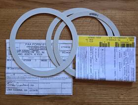 0752620-3 Cessna Spinner Spacers New With Faa 8130-3 Paperwork Set Of 3
