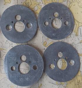 0812974-2 Cessna Lot Of Four 4 310 320 Seat Attach Cover Plate Plates
