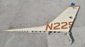 0831002-204 Cessna 310l Vertical Stabilizer Fin Assembly