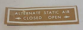 1200678-2 Cessna Aircraft - Placard