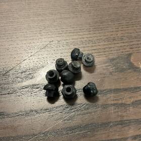 1513174-5 Cessna Instrument Panel Cover Nut Black Set Of Nine P/n
