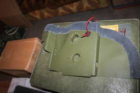 1557007-25 Cessna Nos Engine Compt Baffle Pn 1557007 25 Yellow Tagged