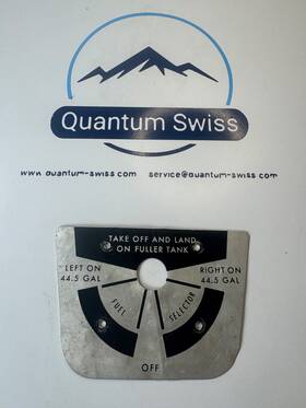 0705048-11 Cessna 182 210 Centurion Nife Reconditioned Fuel Placard 1971 210k Rare Part