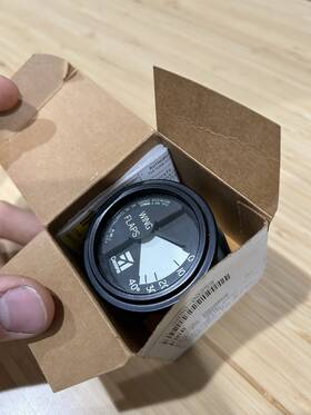 3090-00259 Cessna Flap Indicator Gauge New In Box With Faa Approval Form