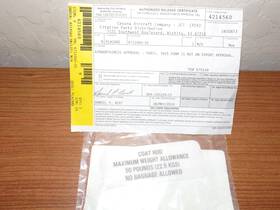 4711060-55 Cessna Citation Coat Rod Placard