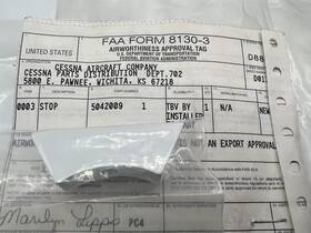 5042009-1 Cessna Swivel Stop Nose Gear P/n New Faa 8130 5042009-1 Cessna Swivel Stop Nose Gear P/n New Faa 8130
