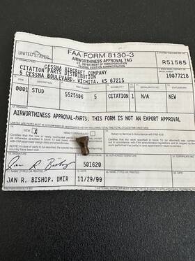 5525506-5 Cessna Citation Aircraft Stud P/n New Surplus St
