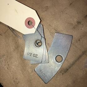 97-162 Cessna 3 X 1/2 Oz And 1 3/4 Balance Weights. Private Sale