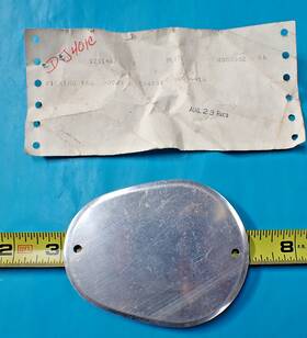 1211462-1 Cessna Aircraft Pn. Inspection Cover Oblong Access Panel Plate 2 Flush Holes