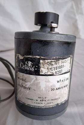 C301001-0207 Cessna Flap Motor 14v P/n Battery Tested Only - Good For Refurbish