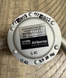 C482001-0602 Cessna Airborne Vacuum Regulating Valve New