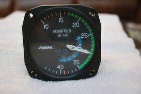 C662026-0111 Cessna United Instruments Ram Manifold Pressure Gauge