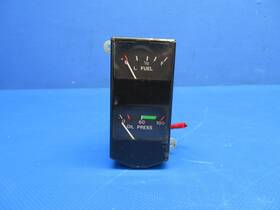 C669515-0103 Cessna 177 Lh Fuel / Oil Pressure Cluster Gauge P/n 0824-1750