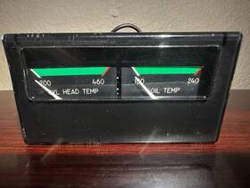 C669538-0101 Cessna 180k Cyl Head Oil Temp Instrument Cluster Guaranteed 30 Days