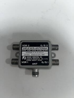 S-2474-1 Cessna Ci1125 Comant Ci-1125 Dual Vor / Glideslope Diplexer P/n Used