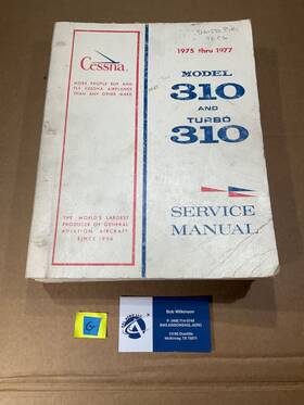 D2514-7-13 Cessna P/n Service Manual 310 And Turbo 1975-1977 January 3 1977 Revision