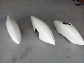 K0743625-15 Cessna 150/172/177/182 Wheel Fairings/pants Set Of 3 Brackets And Fairing
