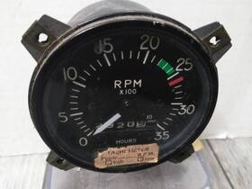 824273 Cessna Mechanical Tachometer Vtg. Stewart-warner - Made In Usa