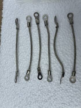Ms25083-2bb4 Cessna Bonding Jumper Assembly Lot Of 6 With Faa 8130-3 Form
