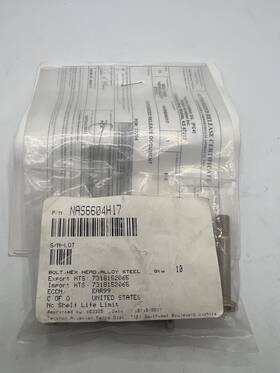 Nas6604h17 Cessna Package Of 7 Bolts With Faa 8130