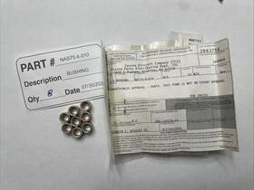 Nas75-4-010 Cessna Aircraft Bushing Pack Of 8 Comes With Faa Form 8130-3