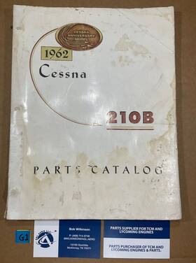 P-253-12 Cessna Parts Catalog Anniversary Model 210b 1962