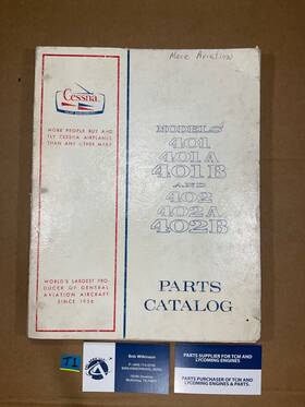 P343-12 Cessna Parts Catalog Models 401 401a 401b And 402 402a 402b November 1969