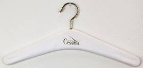 Spa66232-07 Cessna Vintage Coat Hanger Made In Germany Plastic Coated White