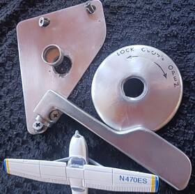 0850250-121 Cessna Upper Door Latch 0811557-1 & Sliding Assy 310 Inside Cabin Handle Escutchion 0811478-4 0811490-88 With Panel