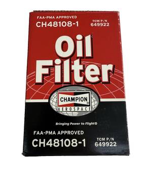 Ch48108-1 Champion Filter 48108-1 Aircraft Oil New