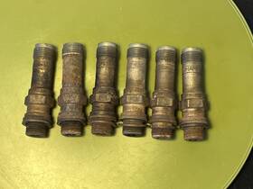 Rhm38p Champion Used Aviation Spark Plug For Crafts Decoration Display Lot Of 6