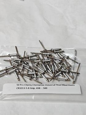 Cr3213-5-8 Cherrymax 50 Pcs Cherry Universal Head Blind Rivets Grip .438 - .500