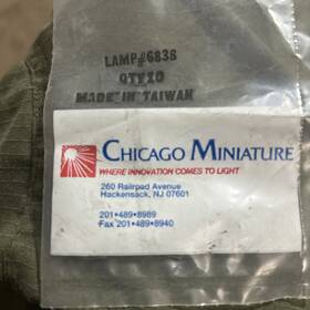 6838-1001 Chicago Miniature Pack Of 10 Blue Lamp Incandescent Mini Bulb