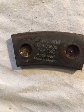 066-06600 Cleveland 16 Metallic Brake Lining Pn Hardly Used
