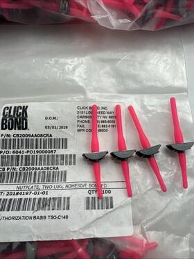 Cb2009aa08cra Click Bond 4 Nutplate Two-lug Adhesive 8-32 Alum